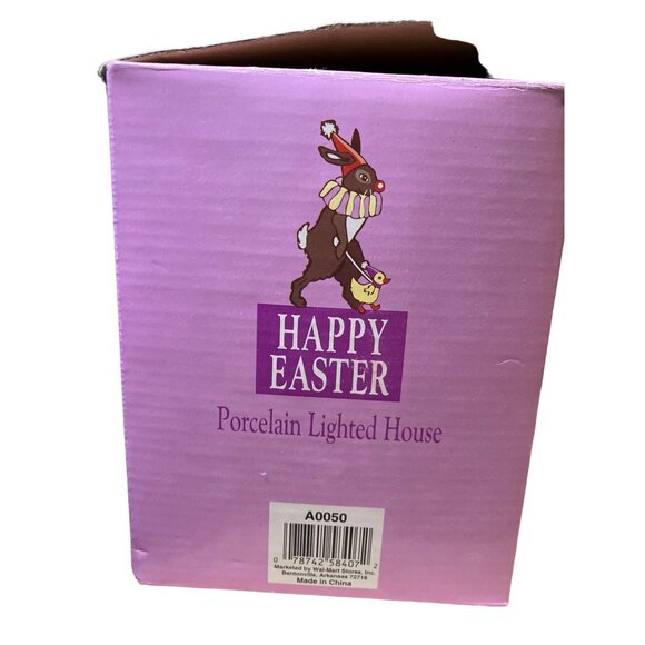 Easter village Laundry Shop Building Lighted - Picture 15 of 16